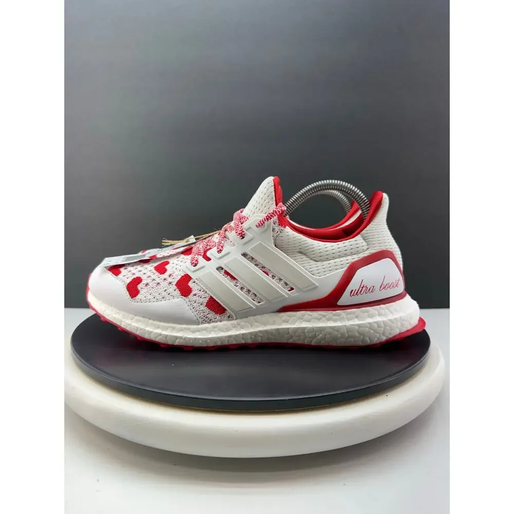 Adidas‎ UltraBoost 1.0 Valentines Day Hearts Womens 5 Red White Sneakers JR5845